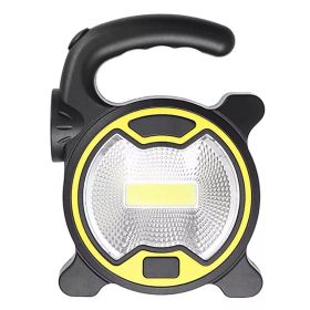 1pc LED COB Camping Flashlight Lantern AA Battery Power Floodlight + Side Torch Light Mini Portable COB Camping Lamps Work Lights(Without Battery
