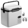 12 Volt Refrigerator, 19 QT/ 18L Car Fridge, Portable Electric Freezer Compressor with Handle, 12V/24V DC 100-240V AC, -4 to 68 F/ -20 to 20 C