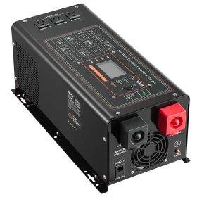 Pure Sine Wave Inverter Charger, 3000 Watt, DC 24V to AC 120V Power Inverter with LCD Display, Remote Control
