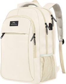 15.6 Inch Travel Laptop Backpack, Sturdy Computer Backpack for Women Men with USB Charging Port