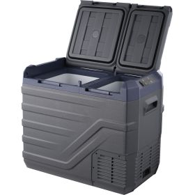 Car Refrigerator, 12 Volt Car Refrigerator Fridge, 40 L Dual Zone Portable Freezer, -4-68 F Adjustable Range