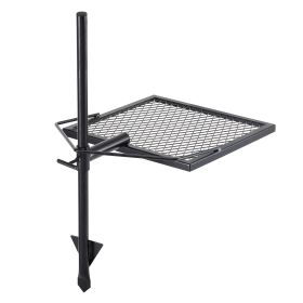 Swivel Campfire Grill, Fire Pit Grill Grate over Fire Pits, Heavy Duty Steel Grill Grates, 360Â° Adjustable Open Fire Outdoor Cooking Equipment