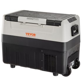 Car Refrigerator, 12 Volt Car Refrigerator Fridge, 37 QT/35 L Dual Zone Portable Freezer, -4-50 Fahrenheit Adjustable Range