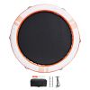 Inflatable Floating Dock, Ã¸10FT Inflatable Dock Platform with Ã¸8FT Trampoline Mesh Pool