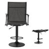 Hunting Chair, 360Â° Silent Swivel, Lightweight Blind Chair, Heavy-Duty Steel Frame Ground Stool Seat, with Padded Armrests, Height Adjustable