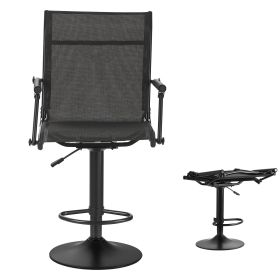Hunting Chair, 360Â° Silent Swivel, Lightweight Blind Chair, Heavy-Duty Steel Frame Ground Stool Seat, with Padded Armrests, Height Adjustable