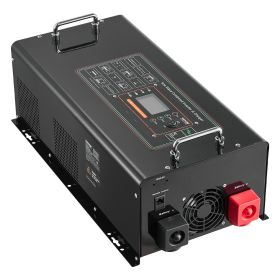 Pure Sine Wave Inverter Charger, 5000 Watt, DC 24V to AC 120V Power Inverter with LCD Display, Remote Control