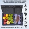 Car Refrigerator, 12 Volt Car Refrigerator Fridge, 40 L Dual Zone Portable Freezer, -4-68 F Adjustable Range