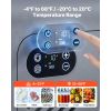 12 Volt Refrigerator, 19 QT/ 18L Car Fridge, Portable Electric Freezer Compressor with Handle, 12V/24V DC 100-240V AC, -4 to 68 F/ -20 to 20 C