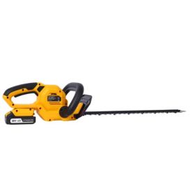 20V Cordless Hedge Trimmer, 22 Inch Steel Blade, Shock-absorbing, Including Battery And Charger (Option: Yellow)