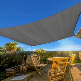 16'X16' Dark Grey HDPE Sunshade Sail (Option: defaulttitle)